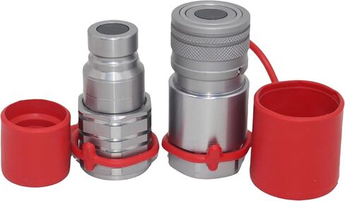 1/2 بوصة NPT قارنات التوصيل/الوصلات ذات الوجه المسطح Bobcat Skid Steer الهيدروليكية سريعة التوصيل قارنة التوصيل الهيدروليكية سريعة الإصدار ISO16028 مع أغطية الغبار، 1/2 بوصة الجسم + 1/2 بوصة NPT in Kuwait