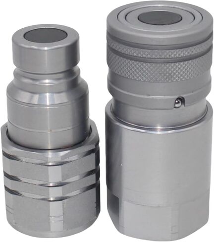 1/2 بوصة NPT قارنات التوصيل/الوصلات ذات الوجه المسطح Bobcat Skid Steer الهيدروليكية سريعة التوصيل قارنة التوصيل الهيدروليكية سريعة الإصدار ISO16028 مع أغطية الغبار، 1/2 بوصة الجسم + 1/2 بوصة NPT in Kuwait