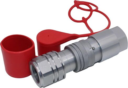 1/2 بوصة NPT قارنات التوصيل/الوصلات ذات الوجه المسطح Bobcat Skid Steer الهيدروليكية سريعة التوصيل قارنة التوصيل الهيدروليكية سريعة الإصدار ISO16028 مع أغطية الغبار، 1/2 بوصة الجسم + 1/2 بوصة NPT in Kuwait