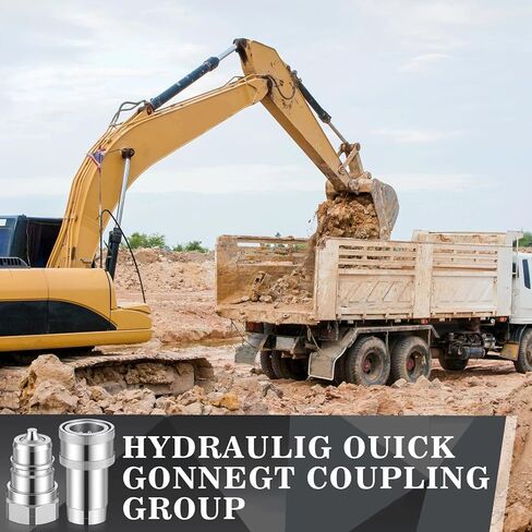 LEIFIDE Hydraulic Quick Disconnect Coupler Set 1" NPT ISO 5675 Threaded Carbon Steel Galvanized Agricultural Quick Connect and Disconnect Tractor Couplers Hydraulic Coupling in Saudi Arabia