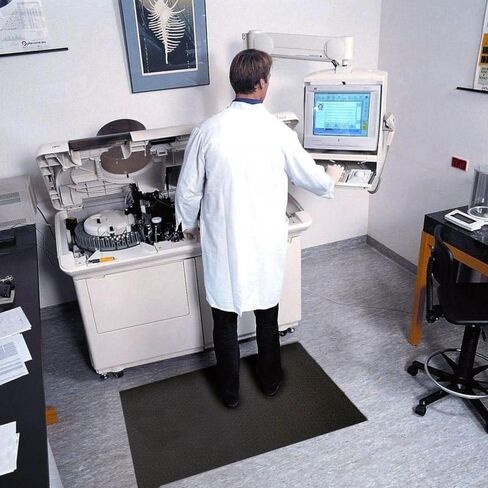 American Floormats Deluxe ComfortFoam 3/8 inch Thickness Black 5' x 15' Anti-Fatigue Mat in Kuwait