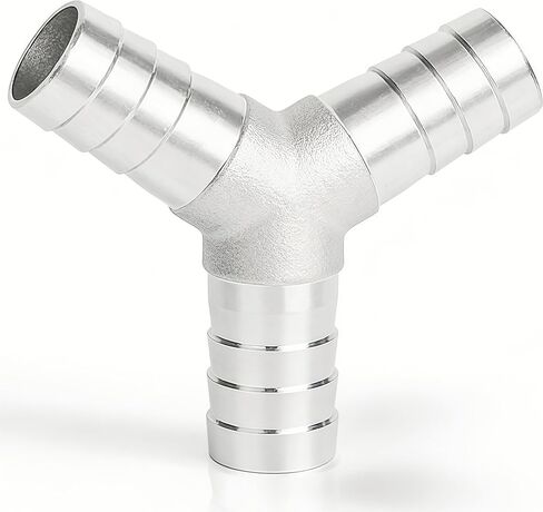 2 قطعة الفولاذ المقاوم للصدأ 304 3/8 "خرطوم بارب Y الشائكة المناسب ، 3 طريقة واي محول مع 6 قطعة خرطوم المشابك in Kuwait