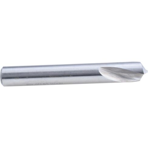 Hertel Spotting Drill, 5/8" Diameter, High-Speed Steel, 5/8" Shank Diameter, Bright/Uncoated Finish, 120 Degree, 1-3/8" Flute Length, 4-1/2" OAL, Right Hand Cut in Saudi Arabia