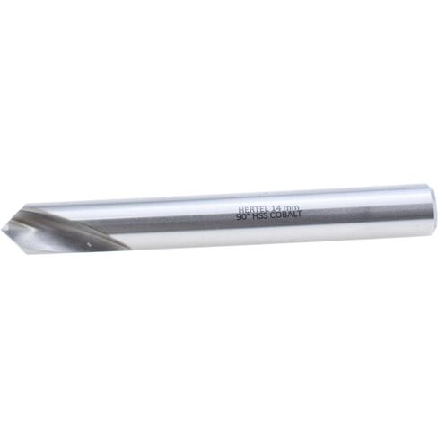Hertel Spotting Drill, 90 Degree, Cobalt M-35 HSS-E, 14.00 mm Shank Diameter, 14.00 mm Cutting Diameter, Bright/Uncoated Finish, Right Hand Cut in Saudi Arabia