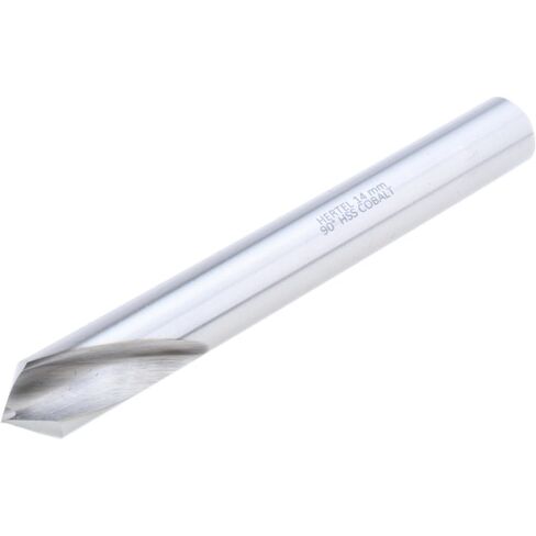 Hertel Spotting Drill, 90 Degree, Cobalt M-35 HSS-E, 14.00 mm Shank Diameter, 14.00 mm Cutting Diameter, Bright/Uncoated Finish, Right Hand Cut in Saudi Arabia