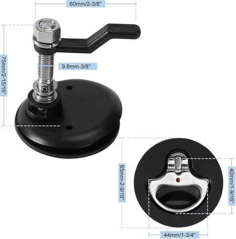 Thorn Boat Cam Latch with Back Plate,2 PCS Nylon Boat Hatch Latches with Stainless Steels Offset Cam Bar and Handle,Boat Latches Marine for Boat Deck Hardware in Saudi Arabia
