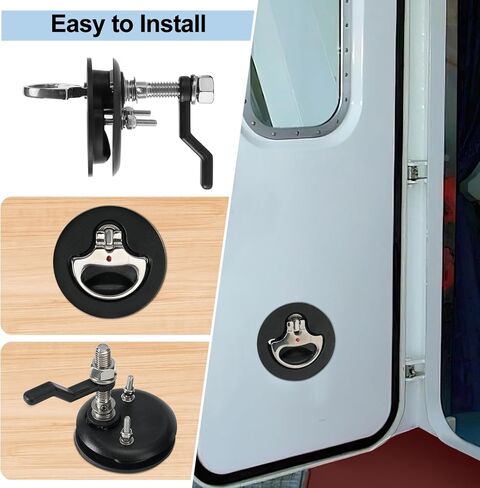 Thorn Boat Cam Latch with Back Plate,2 PCS Nylon Boat Hatch Latches with Stainless Steels Offset Cam Bar and Handle,Boat Latches Marine for Boat Deck Hardware in Saudi Arabia