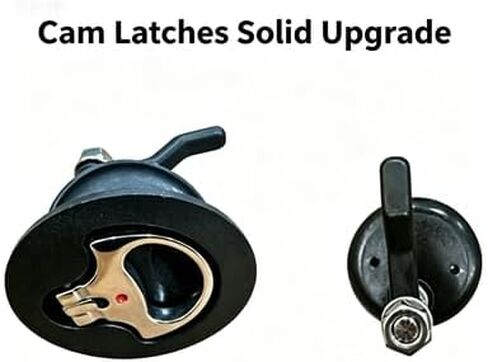 Thorn Boat Cam Latch with Back Plate,2 PCS Nylon Boat Hatch Latches with Stainless Steels Offset Cam Bar and Handle,Boat Latches Marine for Boat Deck Hardware in Saudi Arabia