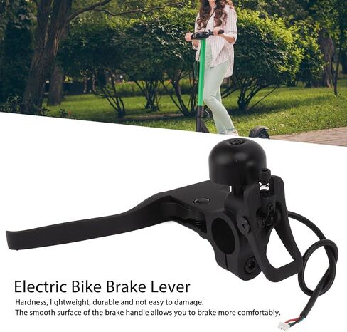 Electric Scooter Brake Handle, Nylon Handle Brakes Lever Part Replacement Non Slip Handlebar Assembly Kit with Bells for F30 F40 Electric Scooter in Saudi Arabia