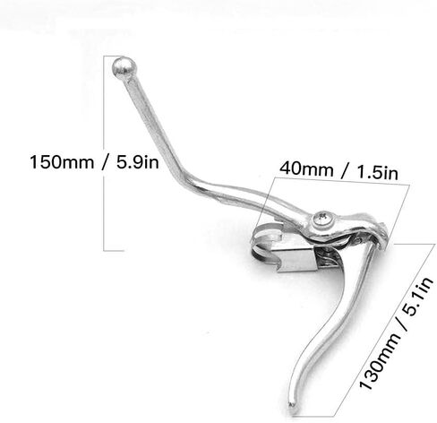 زوج واحد من أذرع فرامل الدراجة المصنوعة من الألومنيوم - مكابح يدوية خفيفة الوزن بمقبض مزدوج لمقود 22.2 مم، متوافقة مع دراجات الطرق والجبال in Kuwait