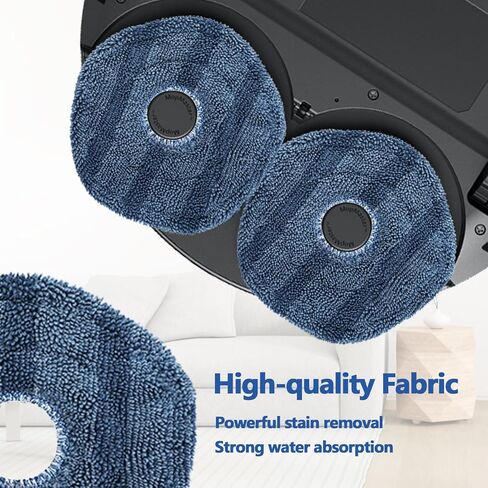 12 Pack Dust Bags Mop Pads Replacement Parts for eufy X10 Pro Omni Accessories Robot Vacuum Cleaner, Robot Vacuum Replacement Accessories with 6 Mop Pads, 6 Dust Bags in Kuwait