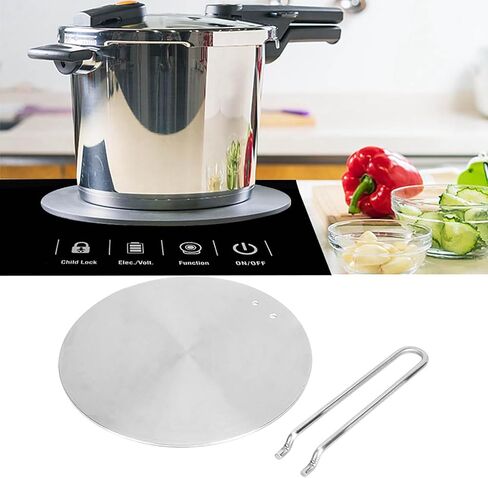 GLOGLOW Countertop Burner Stainless Steel Heat Diffuser Plate, 8.7 Inch, Induction Adapter for Gas and Electric Cookers, with Detachable Handle Kitchen Tools (20cm) in Saudi Arabia