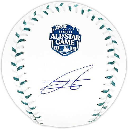 جوليو رودريغيز موقعة رسميًا 2023 All Star Game Logo لعبة البيسبول مارينرز بيكيت باس QR in Saudi Arabia