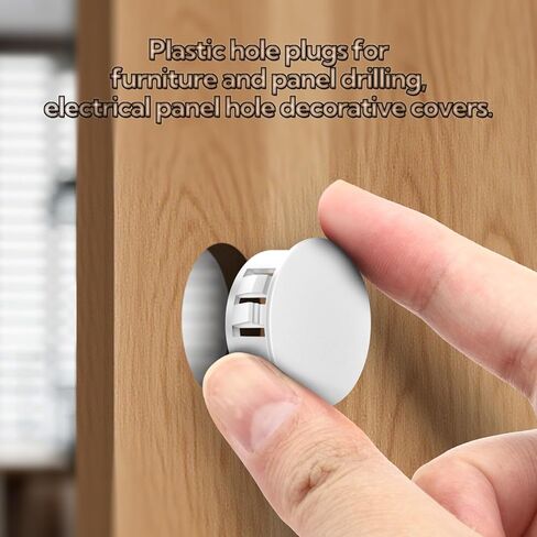 260 قطعة من فتحات المقابس البلاستيكية، أغطية تزيين فتحات الخزانة، سدادات بلاستيكية بيضاء لفتحات الأثاث الدائرية 8 مقاسات 1/4 بوصة 5/16 بوصة 3/8 بوصة 1/2 بوصة 5/8 بوصة 3/4 بوصة 7/8 بوصة 1 بوصة in Kuwait