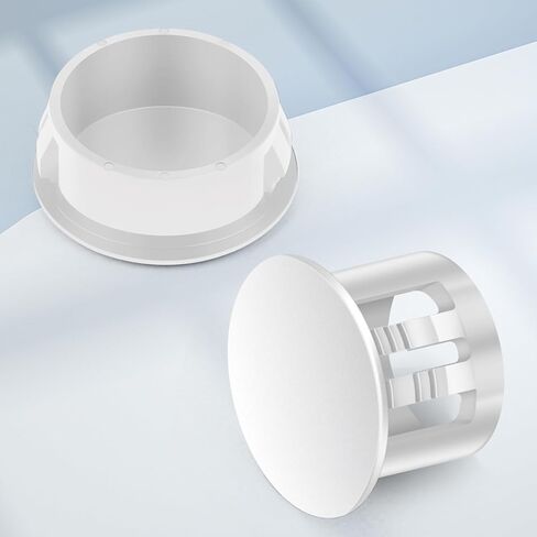 260 قطعة من فتحات المقابس البلاستيكية، أغطية تزيين فتحات الخزانة، سدادات بلاستيكية بيضاء لفتحات الأثاث الدائرية 8 مقاسات 1/4 بوصة 5/16 بوصة 3/8 بوصة 1/2 بوصة 5/8 بوصة 3/4 بوصة 7/8 بوصة 1 بوصة in Kuwait