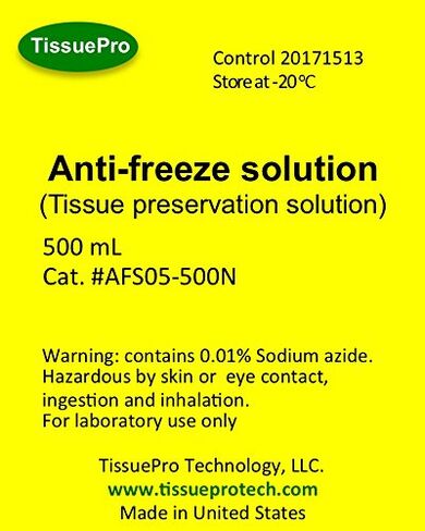 Tissue Cryoprotectant, Anti Freeze Solution 500mL in Kuwait