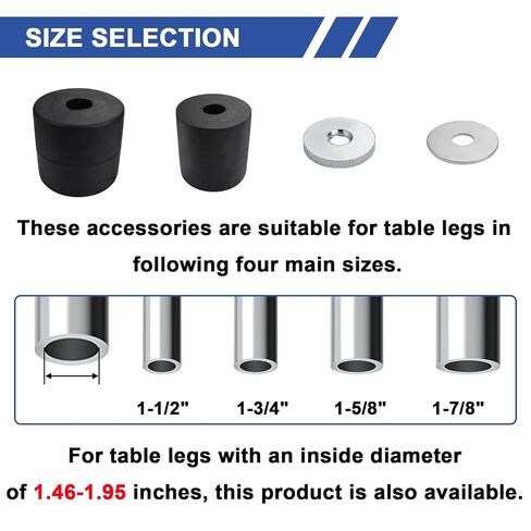 مجموعة عجلات طاولة إعدادية مقاس 3 بوصات من MySit مكونة من 4 عجلات جذعية ممتدة مع فرامل جانبية تناسب 1-1/2 بوصة، 1-5/8 بوصة، 1-3/4 بوصة، 1-7/8 بوصة أرجل أنبوب أنبوب معرف لعربة المطبخ المصنوعة من الفولاذ المقاوم للصدأ، ورفوف رفوف الأسلاك in Kuwait