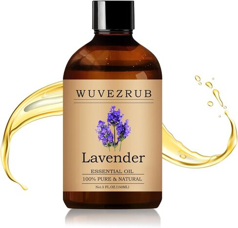 زيت اللافندر العطري - حجم كبير 5 أونصة سائلة، زيوت عطرية نقية وطبيعية 100% للناشر والعلاج العطري وصناعة الصابون والشموع، زيت اللافندر عالي الجودة - 150 مل in Kuwait