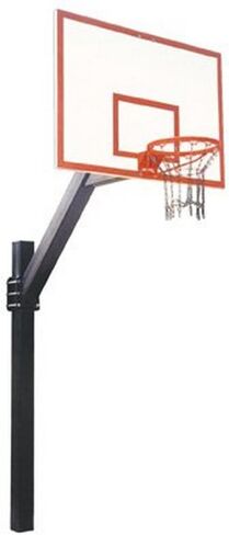 First Team Legend Dynasty Steel-Fiberglass In Ground Fixed Height Basketball System44; Black in Saudi Arabia