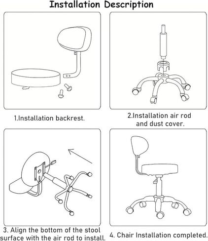كرسي سرج مريح مع دعم للظهر، دوار بارتفاع قابل للتعديل لأخصائيي صحة الأسنان، والمهنيين الطبيين، واستخدام المطبخ والمتاجر - الحمولة القصوى 264 رطلاً (أزرق) in Kuwait