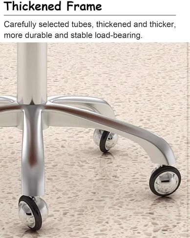 كرسي سرج مع دوران 360 درجة، مقعد طبي مريح قابل للتعديل، مقعد سبا مريح للوشم، الأسنان، الاستخدام المكتبي، سعة وزن 220 رطل (رمادي) in Kuwait