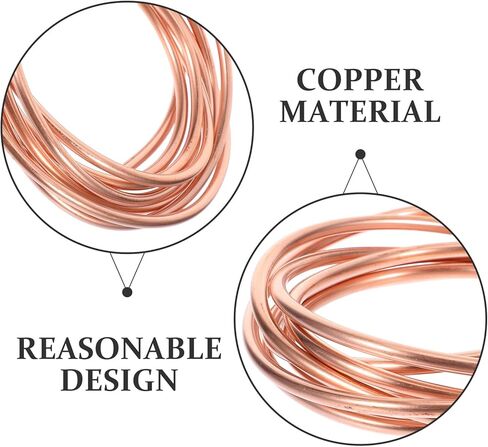 Ciieeo Copper Refrigeration Tubing Coil 2m Length 4x0.5mm Soft Red Copper Tube for Air Conditioner and Refrigerator Cooling Systems in Saudi Arabia