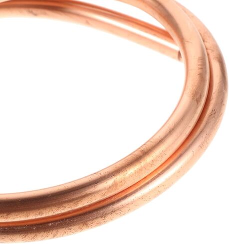 Hemobllo Pure Soft Copper Tube 10mm Od X 8mm Id, 1m Cuttable Flexible Copper Refrigeration Coil Tubing for Industrial Hvac and DIY Projects in Saudi Arabia