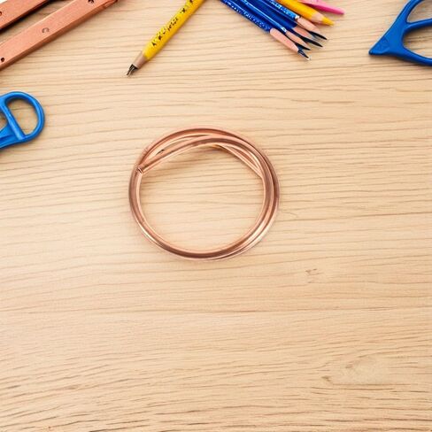 Hemobllo Pure Soft Copper Tube 10mm Od X 8mm Id, 1m Cuttable Flexible Copper Refrigeration Coil Tubing for Industrial Hvac and DIY Projects in Saudi Arabia