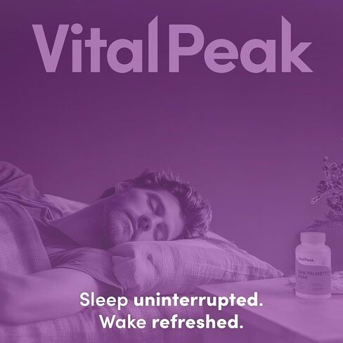 Vital Peak® Saw Palmetto Peak 320 مجم - مكمل عشبي لنمو الشعر وصحة المسالك البولية - نباتي، خالي من الغلوتين، خالي من منتجات الألبان، غير معدل وراثيًا - 30 كبسولة in Kuwait
