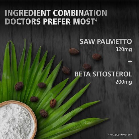 Urinozinc Prostate Plus, Saw Palmetto & Beta Sitosterol Supplement for Men, Reduce Frequent Urination (1 Month Supply, 60 Count) in Saudi Arabia