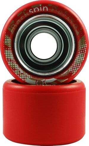 Skate Out Loud Backspin Deluxe Skate Wheels -Red in Saudi Arabia
