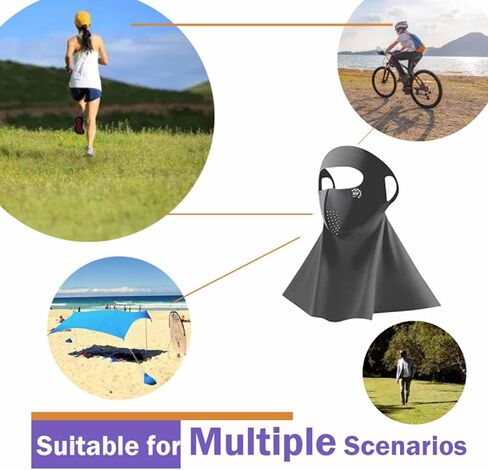 3 Pack Sun Protection Balaclava Face Mask with Ear Loops,Full Face and Neck Coverage for Summer Outdoor Activities (Dark Grey) in Saudi Arabia