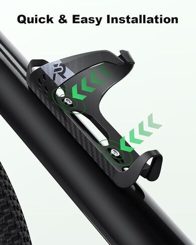 Onvian Bike Water Bottle Holder,Ultralight & Sturdy Carbon Fiber Bike Bottle Cage, Universal Bicycle Cup Holder,Water Bottle Holder for Bike Accessories with Screw Tool in Kuwait