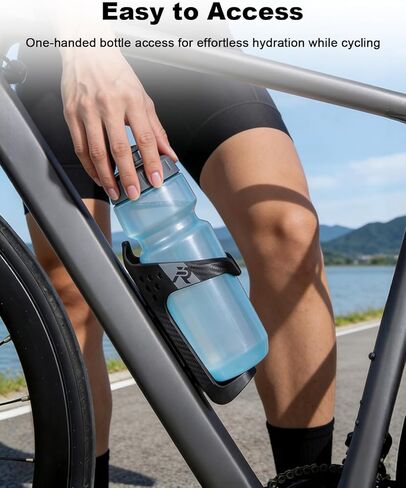 Onvian Bike Water Bottle Holder,Ultralight & Sturdy Carbon Fiber Bike Bottle Cage, Universal Bicycle Cup Holder,Water Bottle Holder for Bike Accessories with Screw Tool in Kuwait