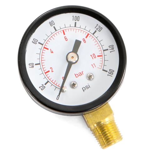 XtremepowerUS 1-1/2 "قياس ضغط المياه مرشح حوض السباحة سبا حوض السمك مقياس الآبار 1/8" NPT أقل جبل 0-16 PSI in Saudi Arabia