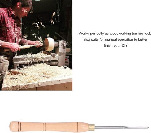 Wood Lathe Chisel Small Inner Arc Blade Turning Tool Woodworking Beech Handle HHS in Saudi Arabia
