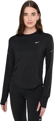 Nike Women's Swift Dri-Fit Ultraviolet Long-Sleeve Crew-Top Top in Kuwait