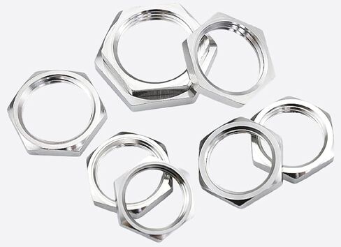 nut,Hexagonal nut, Female Thread Hex Lock Nut Pipe Fitting Stainless Steel 304 Hexagonal Thin nut in Saudi Arabia