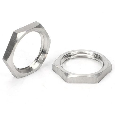 nut,Hexagonal nut, 304 Stainless Steel Hex - Shaped Pipe Fitting Thin Lock Nut with Female Fastening for Plumbing in Saudi Arabia
