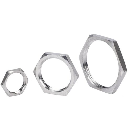 nut,Hexagonal nut, 304 Stainless Steel Hex - Shaped Pipe Fitting Thin Lock Nut with Female Fastening for Plumbing in Saudi Arabia