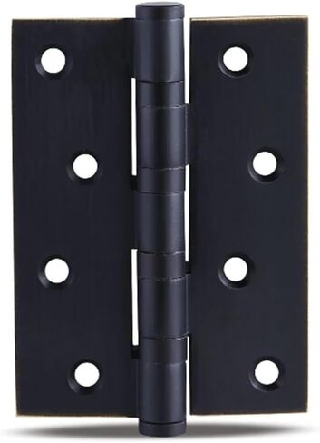 مفصلات تحمل نحاسية سميكة من قطعة واحدة مقاس 4 بوصة × 3 بوصة × 3 مم 5 بوصة × 3 بوصة × 3 مم ذهب أسود مع براغي قطعة واحدة (أسود كامل، 5 بوصة) in Kuwait