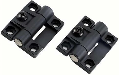 CL272 180 Degree Cabinet Door Adjustable Black Plastic Rubber Hinge Strip Folding Drop Flap 5Pcs in Saudi Arabia