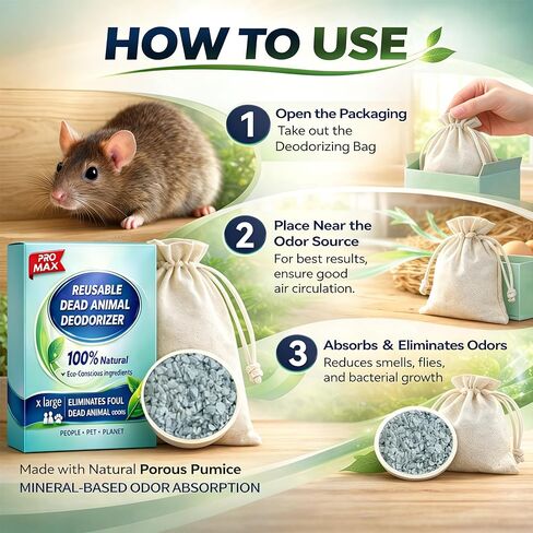 مزيل الرائحة الحيوانية لمزيل الرائحة القوية ، ورائحة الحيوانات الميتة- الاستخدام الآمن الداخلي والخارجي ، ومزيل الرائحة الطبيعية ، وفعالة وفعالة in Kuwait