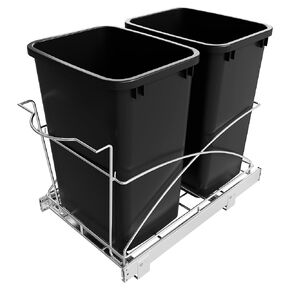 Pull Out Trash Can Under Cabinet,14" Wx22 D Heavy Duty Kitchen Garbage Bin, Soft-Close Full Extension Slides, Slide Out Waste Container for Kitchen Cabinets (Trash Can Not Included) in Saudi Arabia