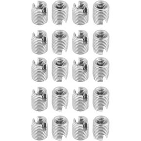 20 قطعة M4 X 8 مللي متر إدراجات خيط مشقوقة معدنية ذاتية لإصلاحات سهلة وقوة معززة in Kuwait