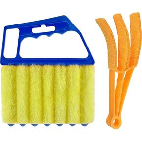 Window Blinds Cleaner, Blinds Cleaner Tool Blind Cleaner Duster Tool Set with Microfiber Rollers and Groove Brushes, Compact Cleaning Tools for Vents, Shutters and Household Dusting (4-Pack) in Saudi Arabia