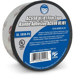 IPG AC698 UL181 شريط HVAC معدني مطبوع، 1.88 بوصة × 120 ياردة، (لفة واحدة) in Kuwait