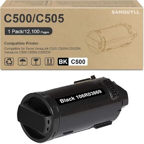 VersaLink C500/C505 Toner Cartridge Compatible for Xerox VersaLink C500 C500N C500DN C505 C505N C505DN Printer 4 Pack: 106R03862 106R03859 106R03860 106R03861 (BK/C/M/Y) in Kuwait