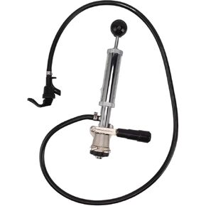Gecheer Beer Keg Pump 4in D System Chrome Iron with Faucet & Hose for Easy Draft Dispensing at Parties, Picnics, Weddings – Durable Sealing Tap for Domestic Kegs in Kuwait