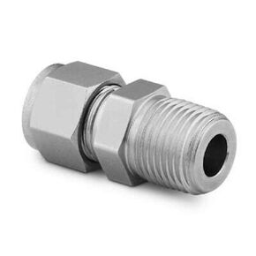 SWAGELOK SS-600-1-4 3/8 "أنبوب OD X 1/4" ذكر NPT، موصل ذكر، الفولاذ المقاوم للصدأ، تركيب الأنبوب in Kuwait